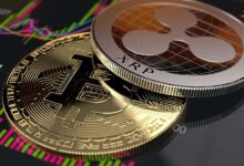 يشير مخطط XRP/BTC إلى انعكاس صعودي محتمل مع نموذج الوتد الهابط
